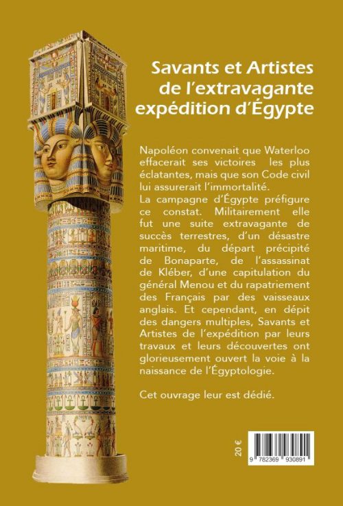 4ème de couverture Savants et artistes de l'extravagante expédition d'Egypte