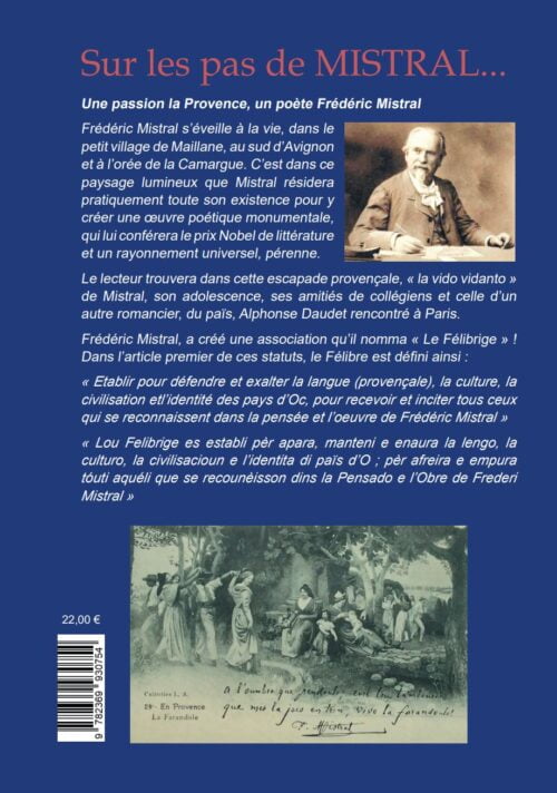 4ème de couverture - Claude Karkel - Sur les pas de Frédéric Mistral