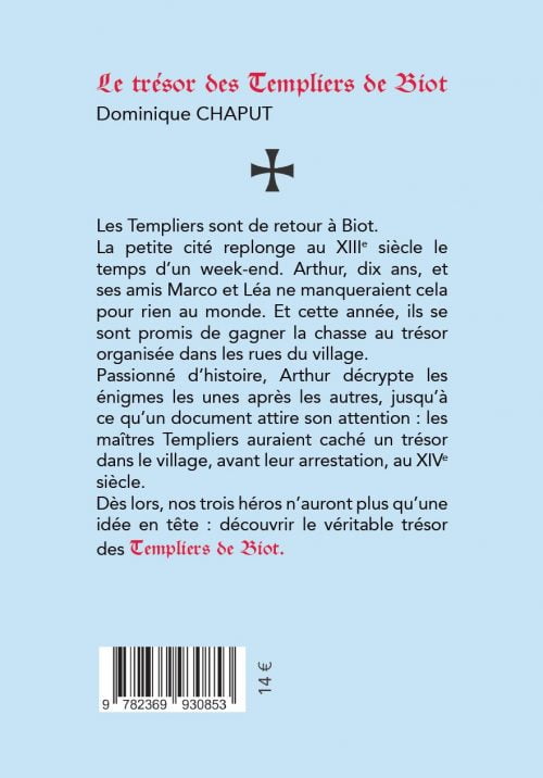 4ème de couverture Le trésor des templiers de Biot