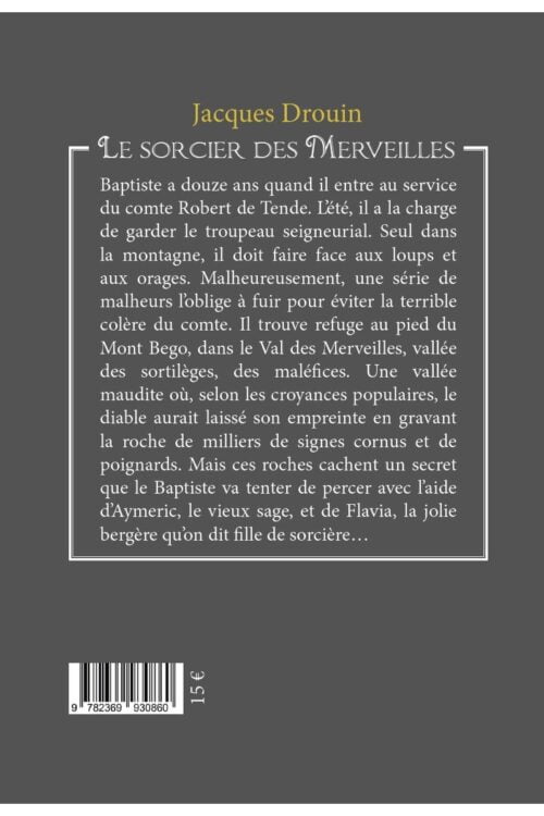 4ème de couverture Le sorcier des Merveilles